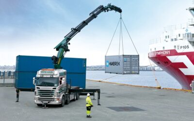 Grúas hidráulicas articuladas para el sector de la logística de transporte