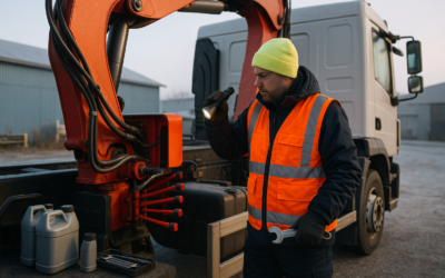 Guía completa de mantenimiento invernal para grúas sobre camión: checklist y consejos